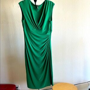Lauren Ralph Lauren Emerald Green Midi Dress